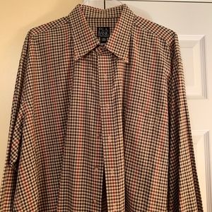 Joseph A Bank Button Down Dress Shirt EUC